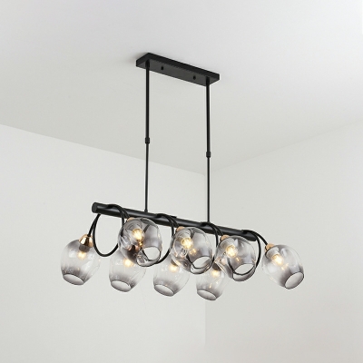 10 Lights Modernist Style Geometric Shape Metal Chandelier Light Fixtures