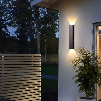 Minimalism Metal LED Flush Mount Wall Sconce Cylindrical Basic for Living Room
