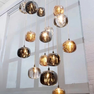Nordic Creative Crystal Single Pendant for Bedroom and Dining Room
