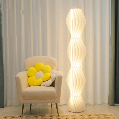 White Minimalism Floor Lamps Elagant LED Linear Basic for Living Room