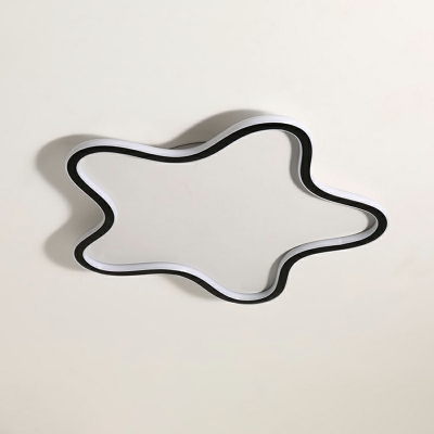 1 Light Kids Style Star Shape Metal Flush Mount Light Fixture