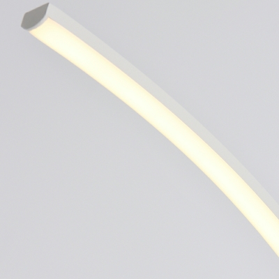 1 Light Minimalistic Style Linear Shape Metal Standing Floor Lights