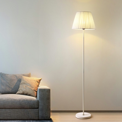 1 Light Simplistic Style Cone Shape Metal Standing Floor Lights