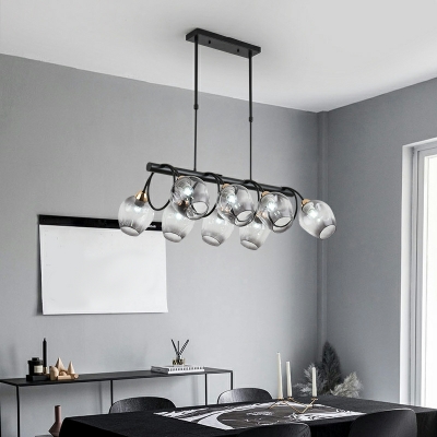 10 Lights Modernist Style Geometric Shape Metal Chandelier Light Fixtures