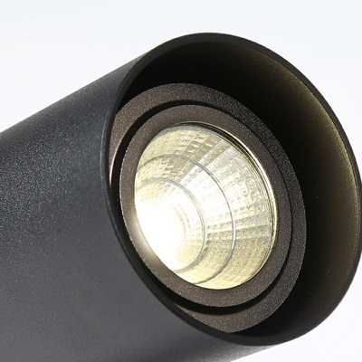 3 Lights Minimalistic Style Tube Shape Metal Ceiling Mount Light Fixture