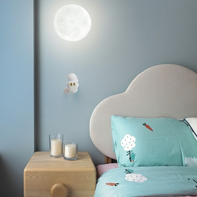 Astronaut Wall Mounted Light Fixture Creative for Kid's Room