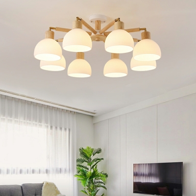 Glass Flush Mount Ceiling Light Fixtures Modern for Living Room