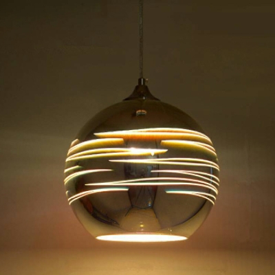 Globe Glass Hanging Light Fixtures Contemporary for Living Room
