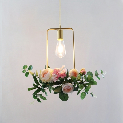 Industrial Style Creative Plant Decoration Hanging Lamp for Restaurants and Bars