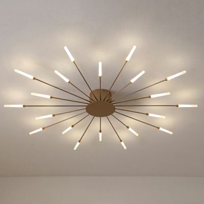 Minimalism Flush Mount Ceiling Light Fixtures LED Sputnik for Living Room
