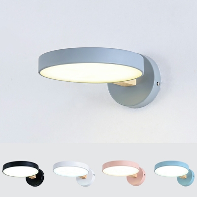 Nordic Style Flush Mount Wall Sconce Macaron Minimalism for Living