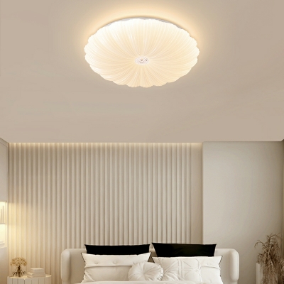 Contemporary Flush Mount Ceiling Light Fixtures White for Kid's Room