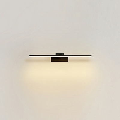 Contemporary Wall Mounted Vanity Lights Metal LED Linear for Living Room