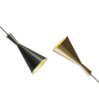 Creative Personality Metal Cone Pendant Light for Bar and Bedroom