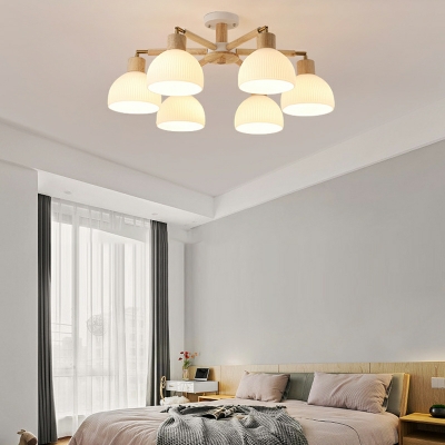 Glass Flush Mount Ceiling Light Fixtures Modern for Living Room