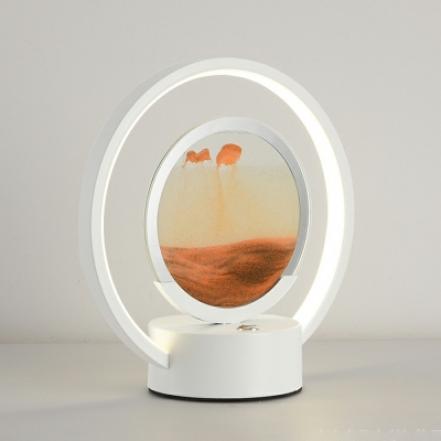 LED Creative Quicksand Painting Table Lamp for Bedroom and Study