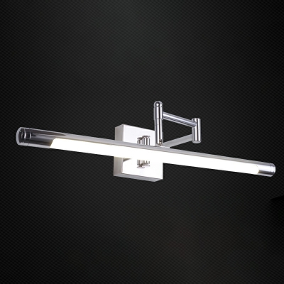 LED Linear Wall Mounted Vanity Lights Adjustable Minimalism for Bsthroom