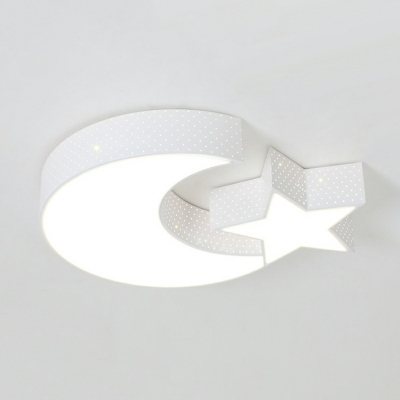 LED Macaron Flush Mount Ceiling Light Fixtures Metal for Kid's Room