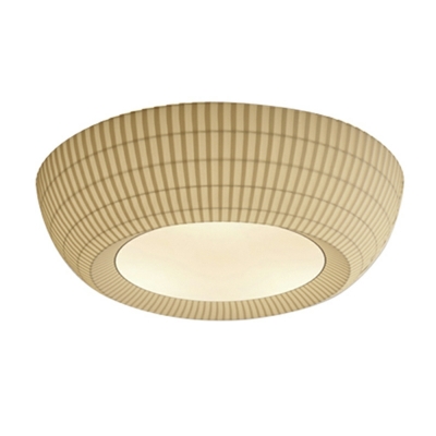 1 Light Traditional Style Geometric Shape Fabric Ceiling Flush Mount Lights