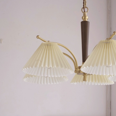 3 Lights Traditional Style Cone Shape Metal Pendant Chandelier