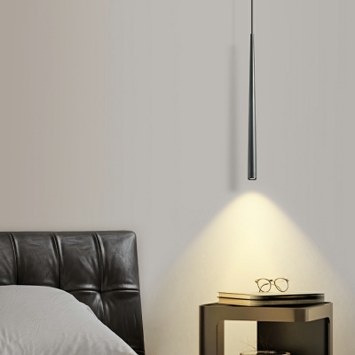 Acrylic Hanging Pendnant Lamp LED Cylindrical Basic for Dinning Room