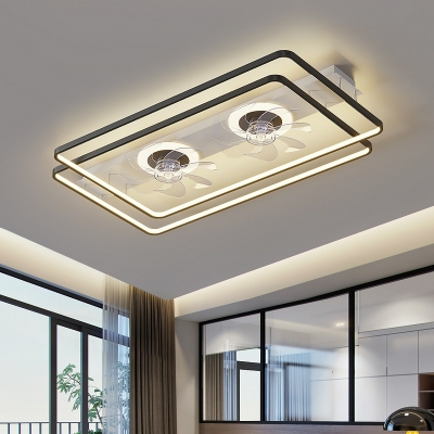 Contemporary Ceiling Fans Linear Basic LED for Living Room