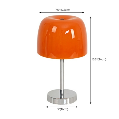 Medieval Style Creative Mushroom Glass Table Lamp for Bedroom Decoration