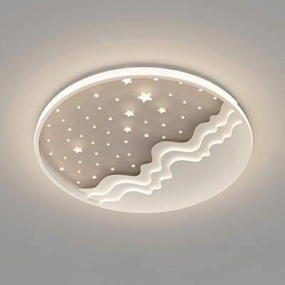 Simplicity Flush Mount Ceiling Lighting Fixture Creative for Kid's Room