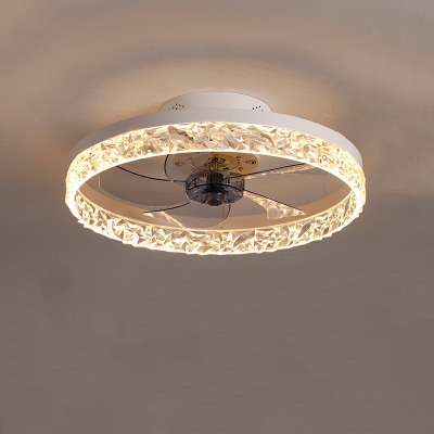 1 Light Minimalistic Style Ring Shape Metal Flush Ceiling Lights
