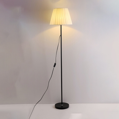 1 Light Simplistic Style Cone Shape Metal Standing Floor Lights