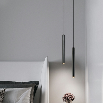 Contemporary Hanging Pendnant Lamp LED Cylindrical for Dinning Room