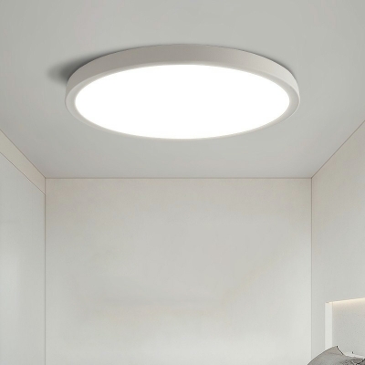 Contemporary LED Round Flush Mount Ceiling Light Fixtures for Living Room