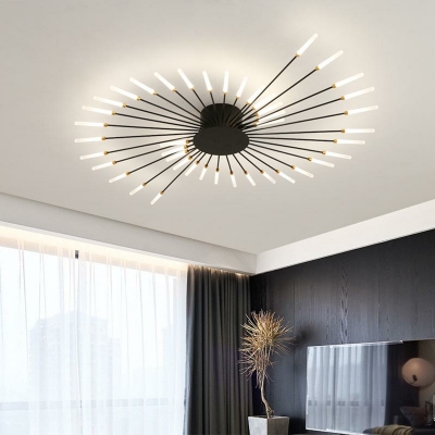 Minimalism Flush Mount Ceiling Light Fixtures LED Sputnik for Living Room