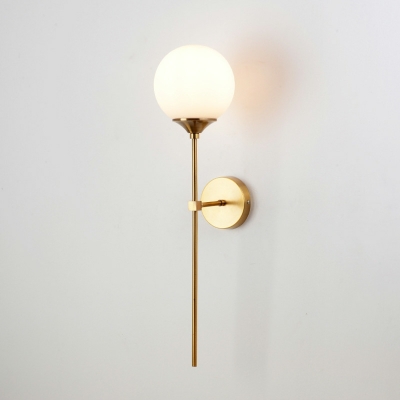 1 Light Antiqued Style Ball Shape Metal Wall Sconce Light Fixtures