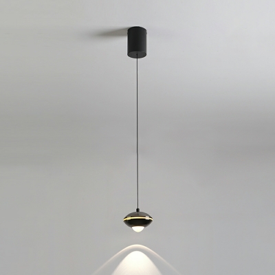 1 Light Contemporary Style Geometric Shape Metal Ceiling Pendant Light