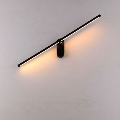 1 Light Minimalism Style Linear Shape Metal Wall Sconces Light Fixtures