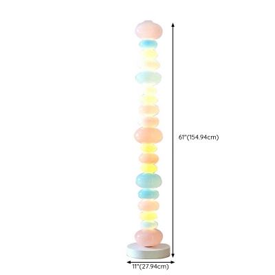 Creative Candy Color Glass Floor Lamp for Bedroom and Living Room