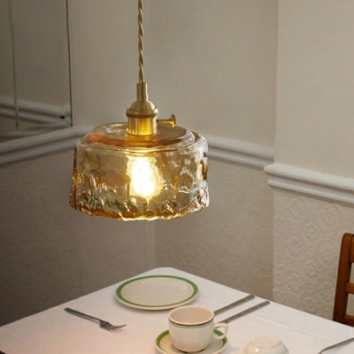 Glass Ceiling Suspension Lamp Industrial Vintage for Living Room