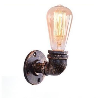 Industrial Style Flush Mount Wall Sconce Metal Vintage for Living