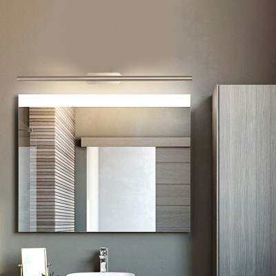LED Simple Aluminum Strip Vanity Light with Warm Light for Bathroom