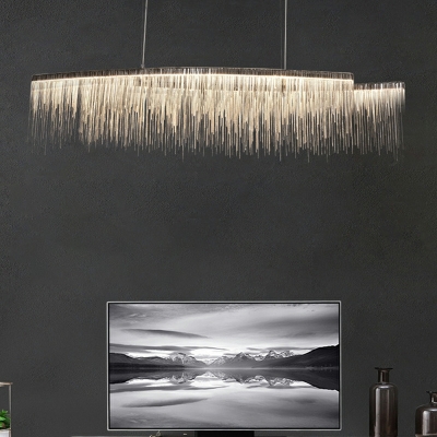 Minimalism Chandelier Lighting Fixtures Tassel LED Linearfor Living Room
