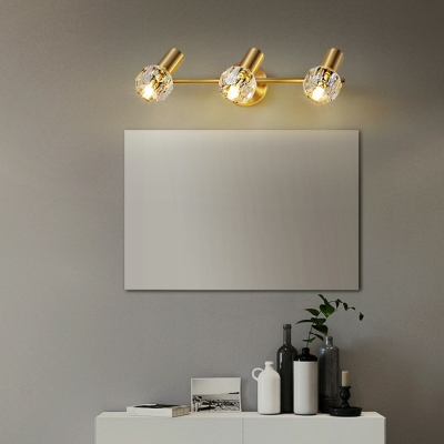 Minimalism Crystal Wall Mounted Vanity Lights Basic for Living Room