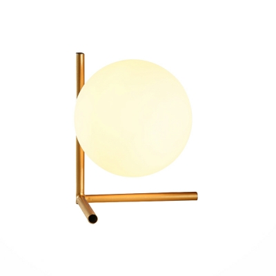 Minimalism Nordic Style Nightstand Lamp Globe Glass Macaron for Bedroom