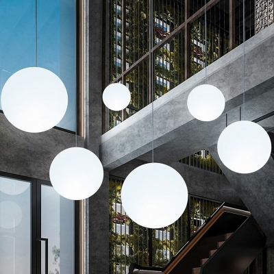 1 Light Contemporary Style Globe Shape Metal Pendant Light Fixtures
