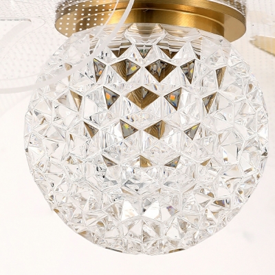 Creative Minimalist Crystal Wall Lamp with Three Gears for Bedroom and Entrance