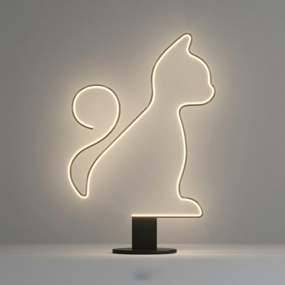 Animals Shape Floor Lamps Minimalism Basic LED Linear for Living Room
