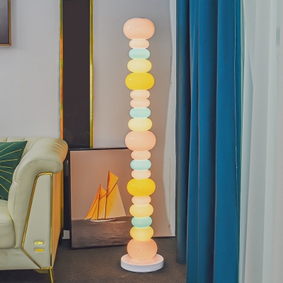 Creative Colorful Gourd Glass Floor Lamp for Bedroom and Living Room