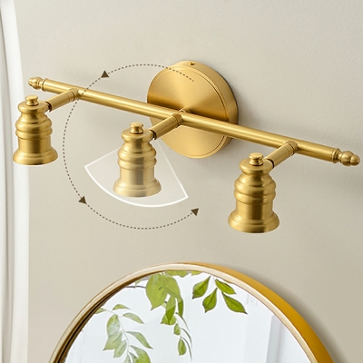 Industrial Brass Wall Mounted Mirror Front Vintage for Bathroom