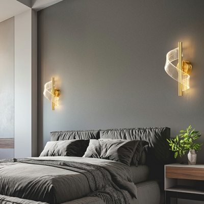 LED Creative Metal Acrylic Wall Mount Fixture for Bedroom and Hallway
