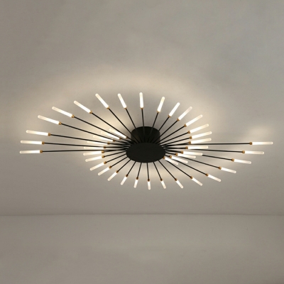 Minimalism Flush Mount Ceiling Light Fixtures LED Sputnik for Living Room